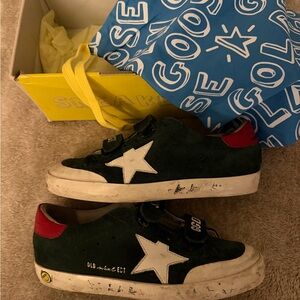 Golden Goose Green Sneakers with red heel size kids 33